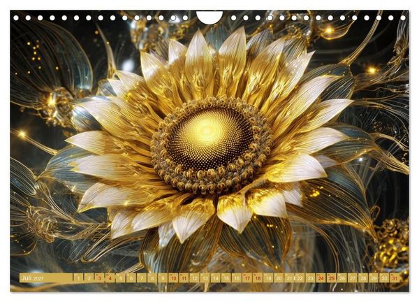 Produktbild: Luminous Garden. Wo Biologie und KI verschmelzen (Wandkalender 2027 DIN A4 quer), CALVENDO Monatskalender