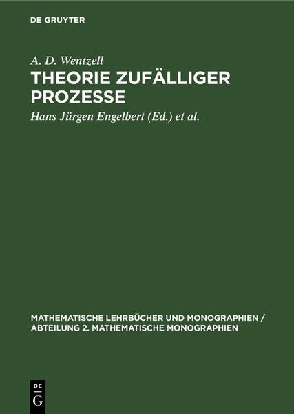 Produktbild: Theorie zuf&auml;lliger Prozesse