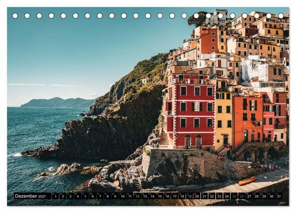 Produktbild: Cinque Terre - Traumhaft sch&ouml;n (Tischkalender 2027 DIN A5 quer), CALVENDO Monatskalender