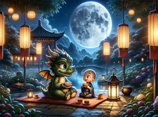 Produktbild: CALVENDO Puzzle Mondscheinm&auml;rchen im Garten der Stille | 2000 Teile Lege-Gr&ouml;&szlig;e 90x67cm Foto-Puzzle f&uuml;r gl&uuml;ckliche Stunden