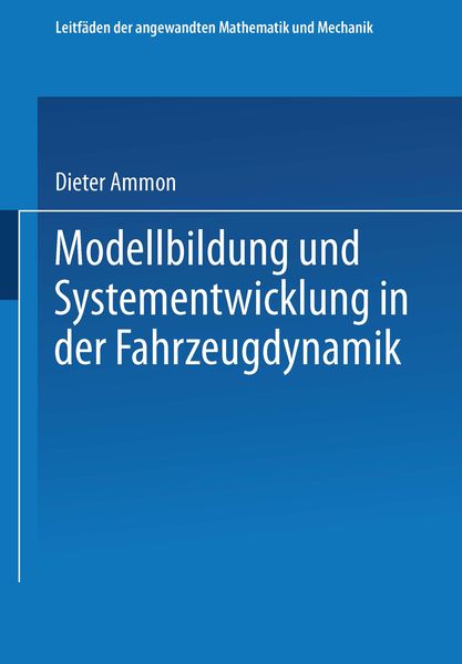 Produktbild: Modellbildung und Systementwicklung in der Fahrzeugdynamik