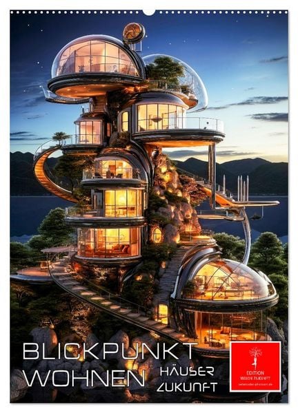 Produktbild: Blickpunkt Wohnen H&auml;user Zukunft (Wandkalender 2026 DIN A2 hoch), CALVENDO Monatskalender