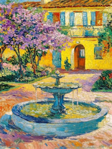 Produktbild: CALVENDO Puzzle Brunnen im Hof | 1000 Teile Lege-Gr&ouml;&szlig;e 64x48cm Foto-Puzzle f&uuml;r gl&uuml;ckliche Stunden