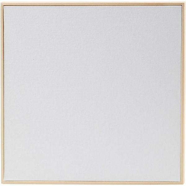 Produktbild: Creativ Company Malpappe mit Rahmen, Gr&ouml;&szlig;e 30x30 cm, 280 g, Wei&szlig;, 1 Stk