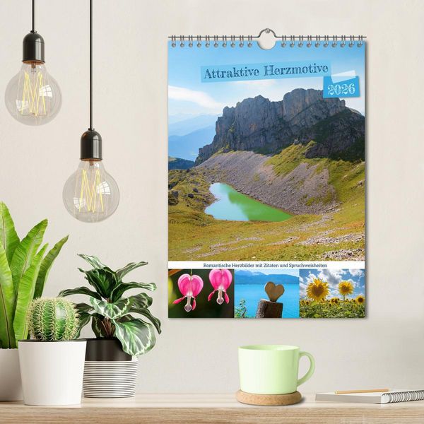 Produktbild: Attraktive Herzmotive 2026 (Wandkalender 2026 DIN A4 hoch), CALVENDO Monatskalender