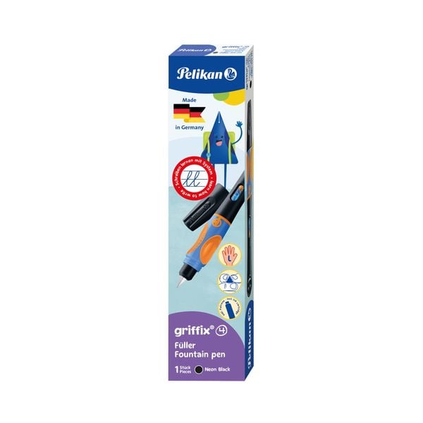 Produktbild: Pelikan F&uuml;ller griffix&reg; f&uuml;r Linksh&auml;nder, Neon Black