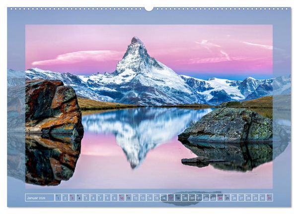 Produktbild: Faszination Spiegelung - in der Natur (hochwertiger Premium Wandkalender 2026 DIN A2 quer), Kunstdruck in Hochglanz