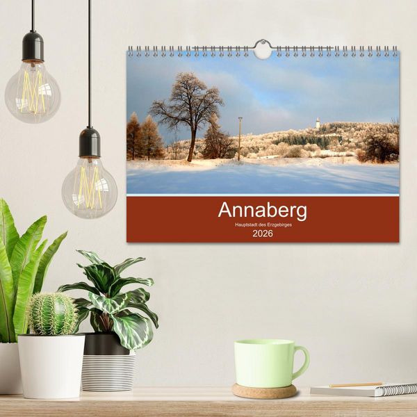 Produktbild: Annaberg - Hauptstadt des Erzgebirges (Wandkalender 2026 DIN A4 quer), CALVENDO Monatskalender