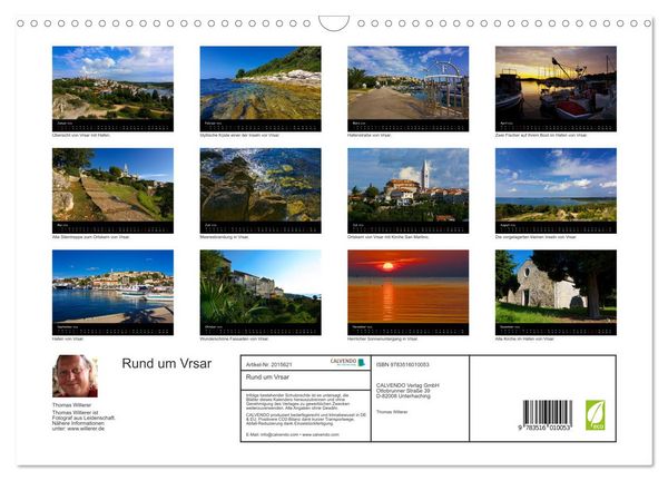 Produktbild: Rund um Vrsar (Wandkalender 2026 DIN A3 quer), CALVENDO Monatskalender