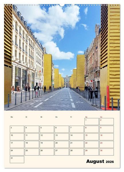 Produktbild: Lille - Lebendige Metropole (Wandkalender 2026 DIN A2 hoch), CALVENDO Monatskalender