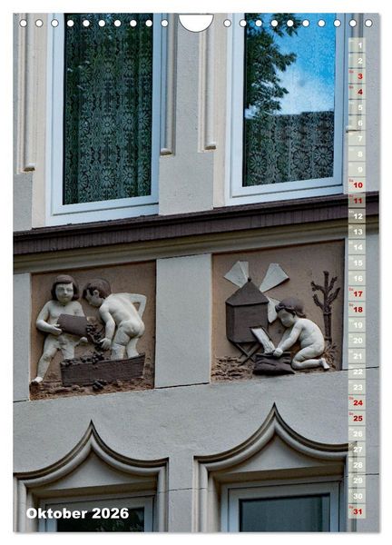 Produktbild: Fassadenk&uuml;nste (Wandkalender 2026 DIN A4 hoch), CALVENDO Monatskalender