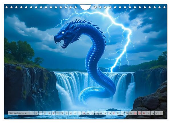 Produktbild: Afrikanische Mythologie - G&ouml;tter, Helden und Monster (Wandkalender 2026 DIN A4 quer), CALVENDO Monatskalender