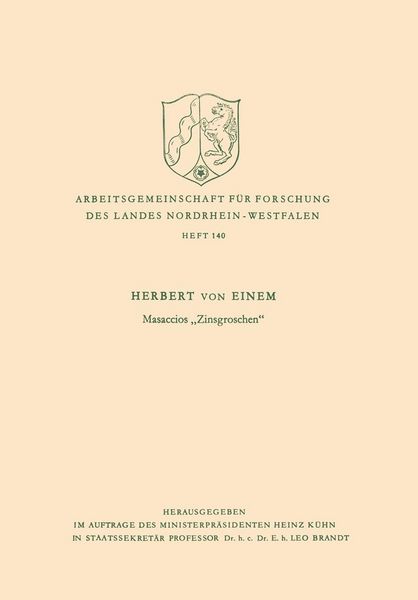 Produktbild: Masaccios "Zinsgroschen"