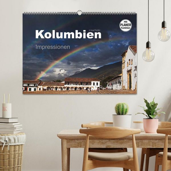 Produktbild: Kolumbien Impressionen (Wandkalender 2026 DIN A2 quer), CALVENDO Monatskalender
