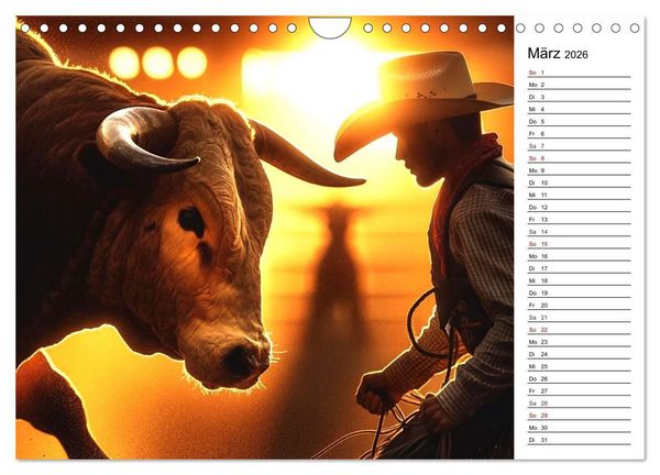 Produktbild: Westernreiten - Jahreszeiten im Sattel (Wandkalender 2026 DIN A4 quer), CALVENDO Monatskalender
