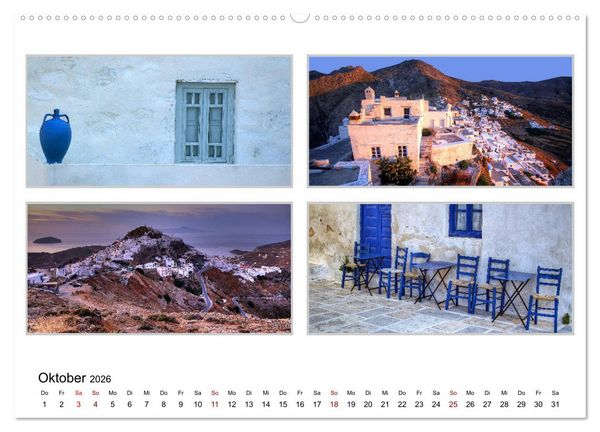 Produktbild: KYKLADEN Dem Licht ganz nah (hochwertiger Premium Wandkalender 2026 DIN A2 quer), Kunstdruck in Hochglanz