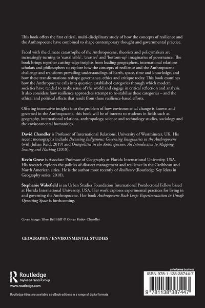 Produktbild: Resilience in the Anthropocene