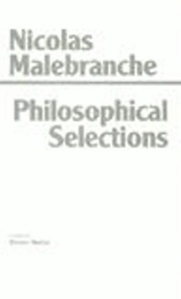 Produktbild: Malebranche, N: Malebranche: Philosophical Selections
