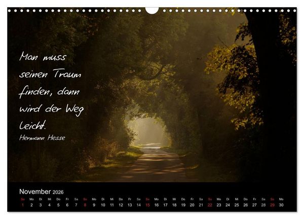 Produktbild: Poetische Wege (Wandkalender 2026 DIN A3 quer), CALVENDO Monatskalender