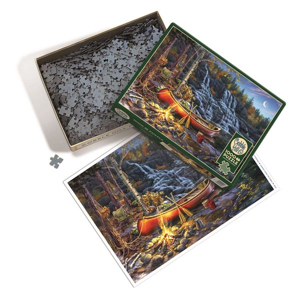 Produktbild: COBBLE HILL PUZZLES - Wasserfall-Camp 1000 Teile