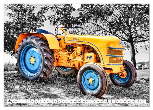 Produktbild: Tractors from past times (Wall Calendar 2026 DIN A4 landscape), CALVENDO 12 Month Wall Calendar