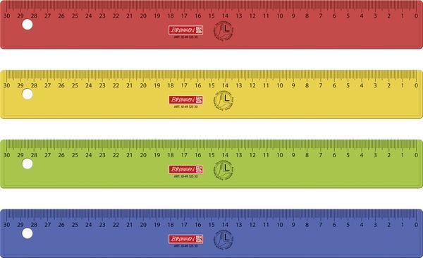 Produktbild: Brunnen Lineal 30cm Linksh&auml;nder