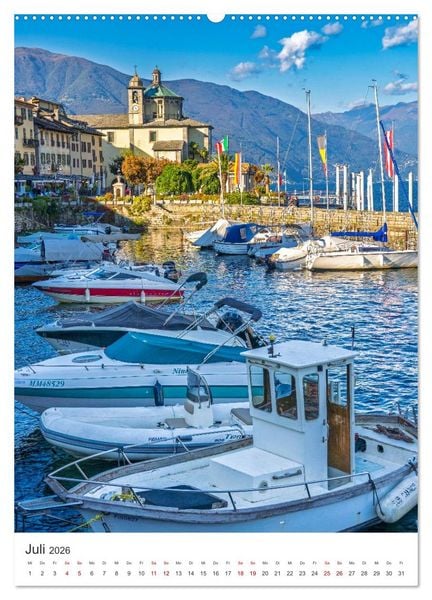 Produktbild: Lago Maggiore - Atemberaubende Landschaften (Wandkalender 2026 DIN A2 hoch), CALVENDO Monatskalender