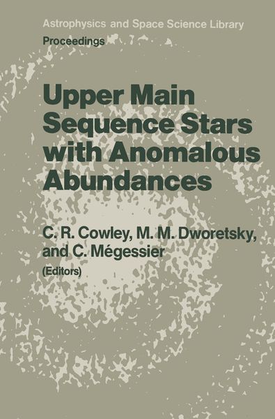 Produktbild: Upper Main Sequence Stars with Anomalous Abundances