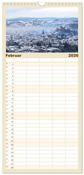 Produktbild: Familienplaner 2026 - M&auml;rchenhaftes Marburg mit 5 Spalten (Wandkalender, 21 x 45 cm) CALVENDO