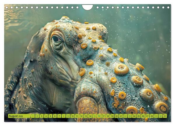 Produktbild: Fantastische Unterwasserkreaturen - Hybridtiere (Wandkalender 2026 DIN A4 quer), CALVENDO Monatskalender
