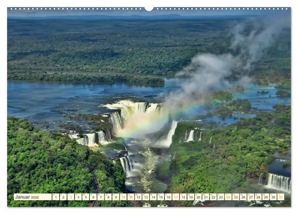 Produktbild: Iguazu Wasserf&auml;lle - S&uuml;damerika (hochwertiger Premium Wandkalender 2026 DIN A2 quer), Kunstdruck in Hochglanz