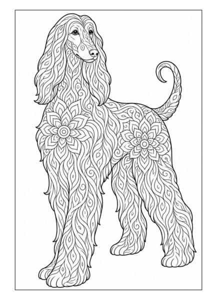 Produktbild: Mandala Malbuch Hunde f&uuml;r Kinder ab 8 Jahren mit 50 sch&ouml;nen Ausmalbildern