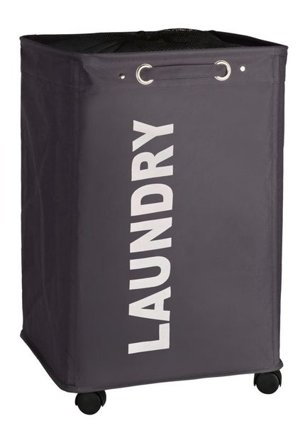 Produktbild: W&auml;schesammler Mod. Quadro Grau, Fassungsverm&ouml;gen: 79 Liter