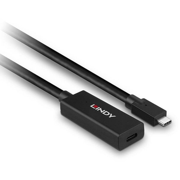 Produktbild: LINDY USB-C&reg; Kabel USB 3.2 Gen2 USB-C&reg; Stecker, USB-C&reg; Buchse 5.00m Schwarz 43364