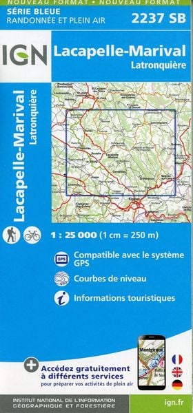 Produktbild: Lacapelle-Marival 1:25 000