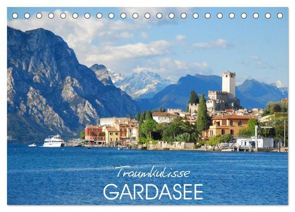 Traumkulisse Gardasee (Tischkalender 2026 DIN A5 quer), CALVENDO Monatskalender