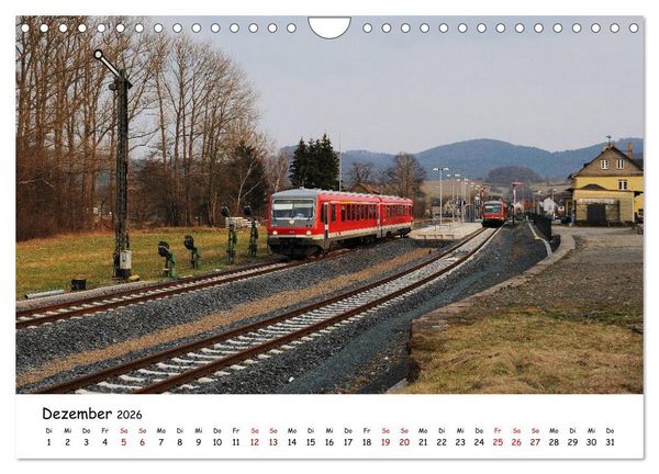 Produktbild: Hessische Nebenbahnen - Unterwegs in Nordhessen (Wandkalender 2026 DIN A4 quer), CALVENDO Monatskalender