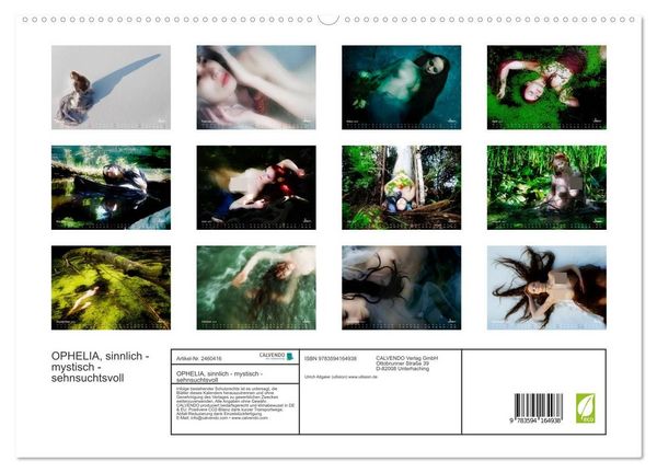 Produktbild: OPHELIA, sinnlich - mystisch - sehnsuchtsvoll (hochwertiger Premium Wandkalender 2027 DIN A2 quer), Kunstdruck in Hochglanz