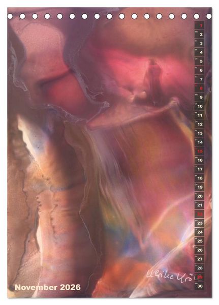 Produktbild: Encaustic-Malerei Kunstkalender 2026 (Tischkalender 2026 DIN A5 hoch), CALVENDO Monatskalender