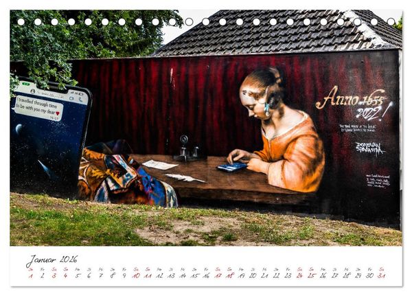 Produktbild: W&auml;nde sprechen B&auml;nde (Tischkalender 2026 DIN A5 quer), CALVENDO Monatskalender