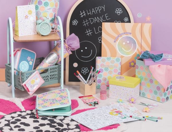 Produktbild: Brunnen Sammelmappe A3 Karton Happy Hippie