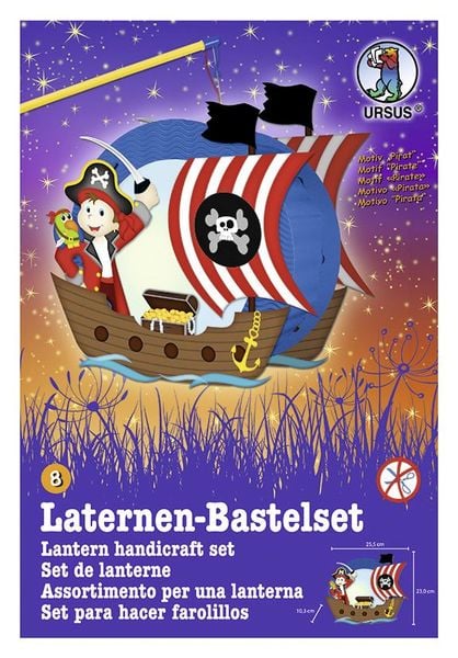 Produktbild: URSUS Laternen-Bastelset "Easy Line - Pirat"