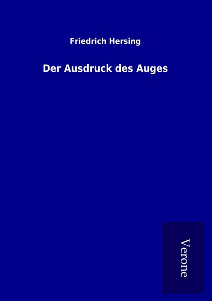 Produktbild: Der Ausdruck des Auges