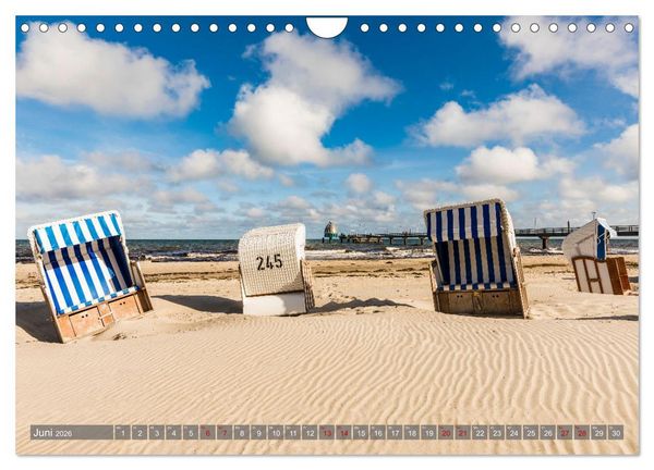 Produktbild: OSTSEEK&Uuml;STE Sehnsuchtsorte in Mecklenburg-Vorpommern (Wandkalender 2026 DIN A4 quer), CALVENDO Monatskalender