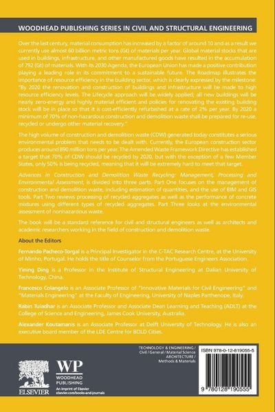 Produktbild: Advances in Construction and Demolition Waste Recycling