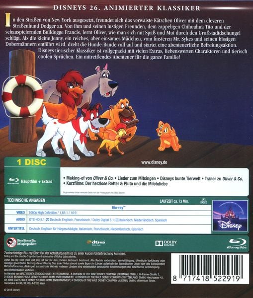 Produktbild: Oliver & Co. - Disney Classics