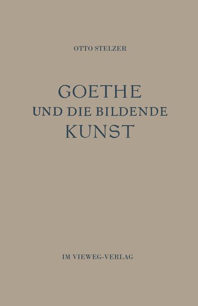 Produktbild: Goethe und die Bildende Kunst