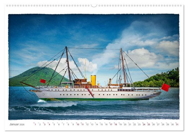Produktbild: Modellschiffe in Szene gesetzt. (hochwertiger Premium Wandkalender 2026 DIN A2 quer), Kunstdruck in Hochglanz