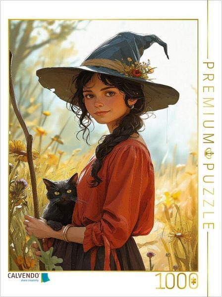 CALVENDO Puzzle Sommerzauber der Hexenfreundschaft | 1000 Teile Lege-Größe 64x48cm Foto-Puzzle für glückliche Stunden