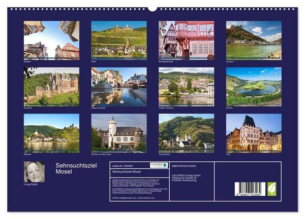 Produktbild: Sehnsuchtsziel Mosel (hochwertiger Premium Wandkalender 2026 DIN A2 quer), Kunstdruck in Hochglanz